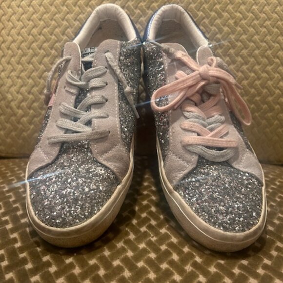Vintage Havana Silver Glitter Star Sneakers - Picture 16 of 16